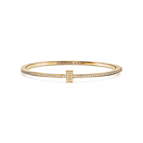 Aufklappbarer Wire Armreif mit Diamanten in Gelbgold