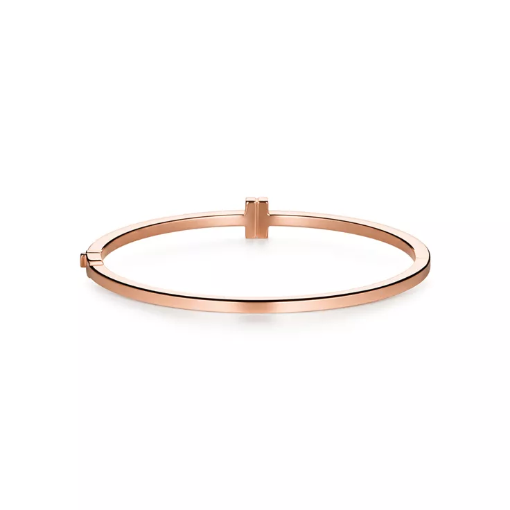 Tiffany T:Aufklappbarer Wire Armreif mit Diamanten in Roségold, 5