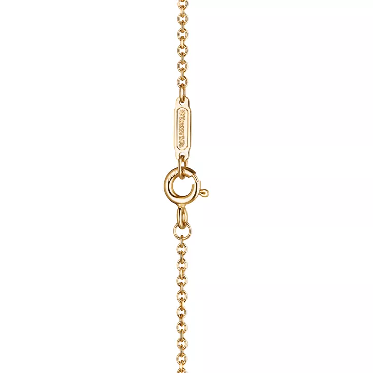 Tiffany T:Doppel-Gliederarmband mit Diamanten in Gelbgold, 4