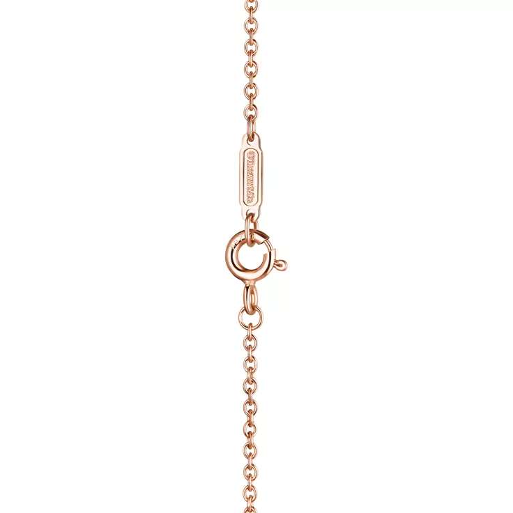 Tiffany T:Pulsera de diamantes de cadena doble de oro rosa, 4