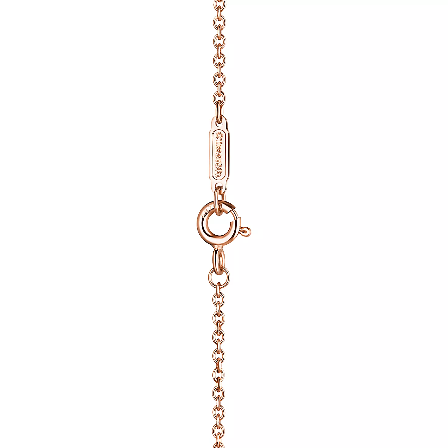 Tiffany T:다이아몬드 더블 체인 브레이슬릿, 18K 로즈 골드 이미지 번호 4