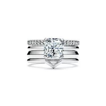 Tiffany True&reg; Engagement Ring with a Tiffany True&reg; Diamond in Platinum , 6