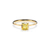 Tiffany True&reg;:Engagement Ring with a Cushion-cut Yellow Diamond in 18k Yellow Gold image number 0