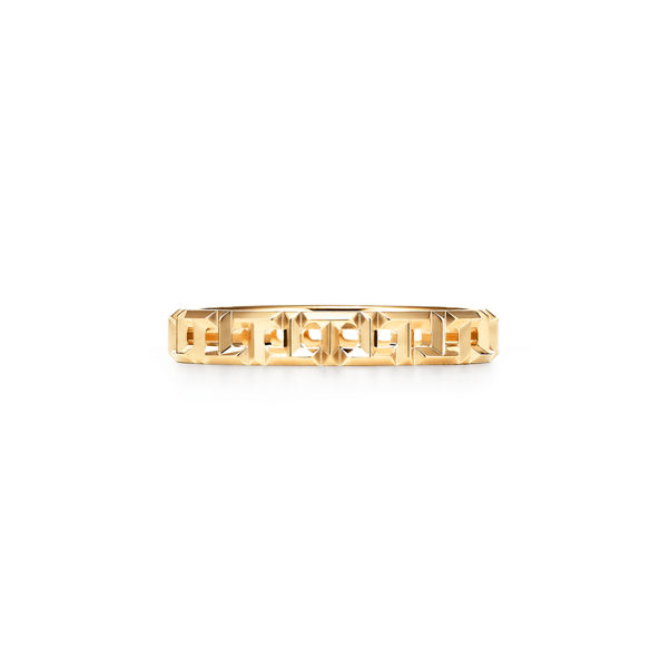 Tiffany T:True Narrow Ring in Yellow Gold