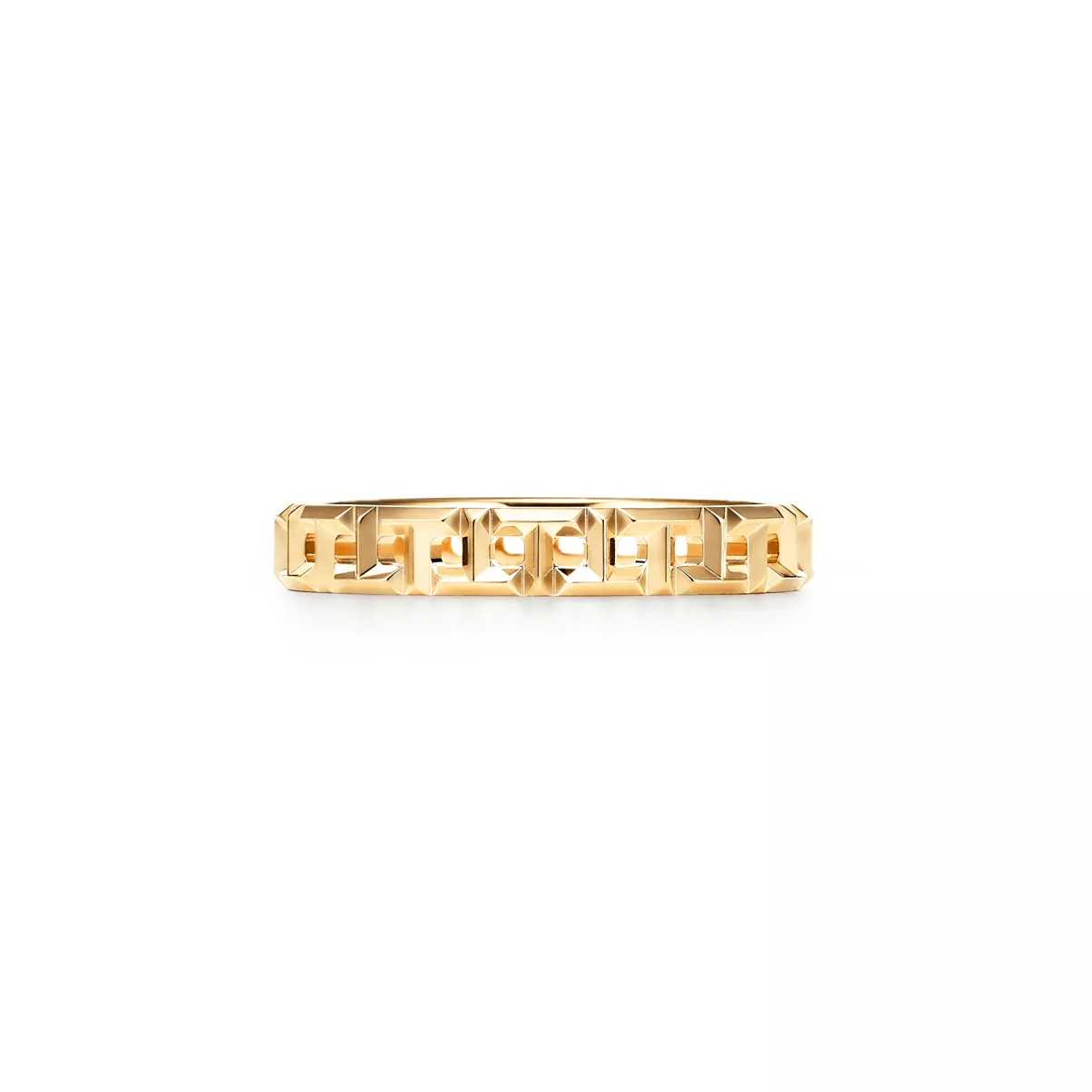 True schmaler Ring in Gelbgold