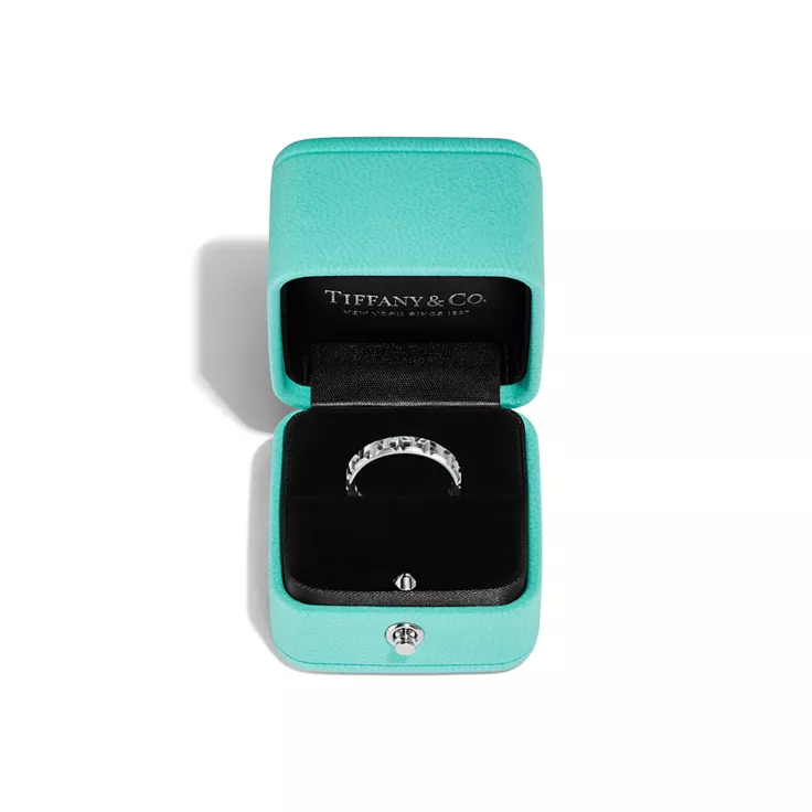 Tiffany T:Bague True &eacute;troite en or blanc 18 carats, 6