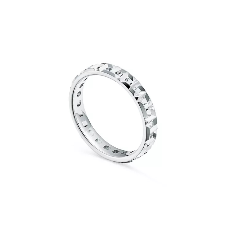 Tiffany T:True schmaler Ring in Weißgold, 5