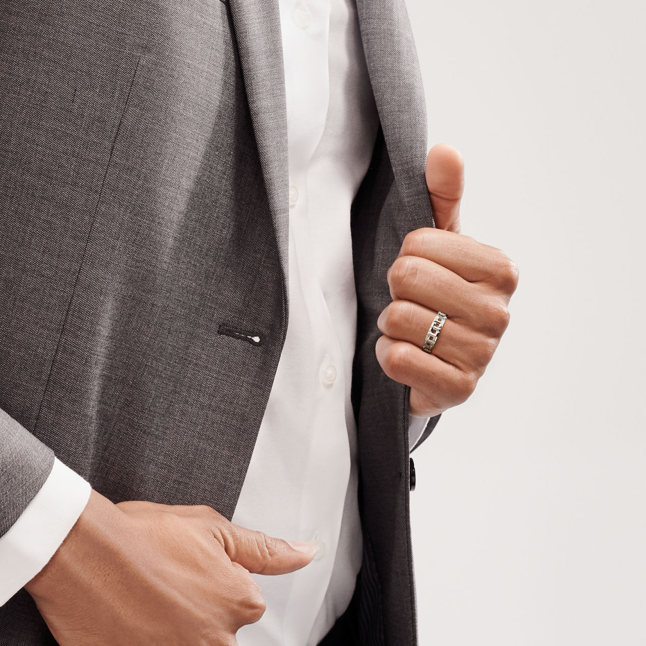 Tiffany T:True Wide Ring in White Gold | Tiffany & Co. US