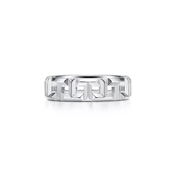 True Wide Ring in White Gold