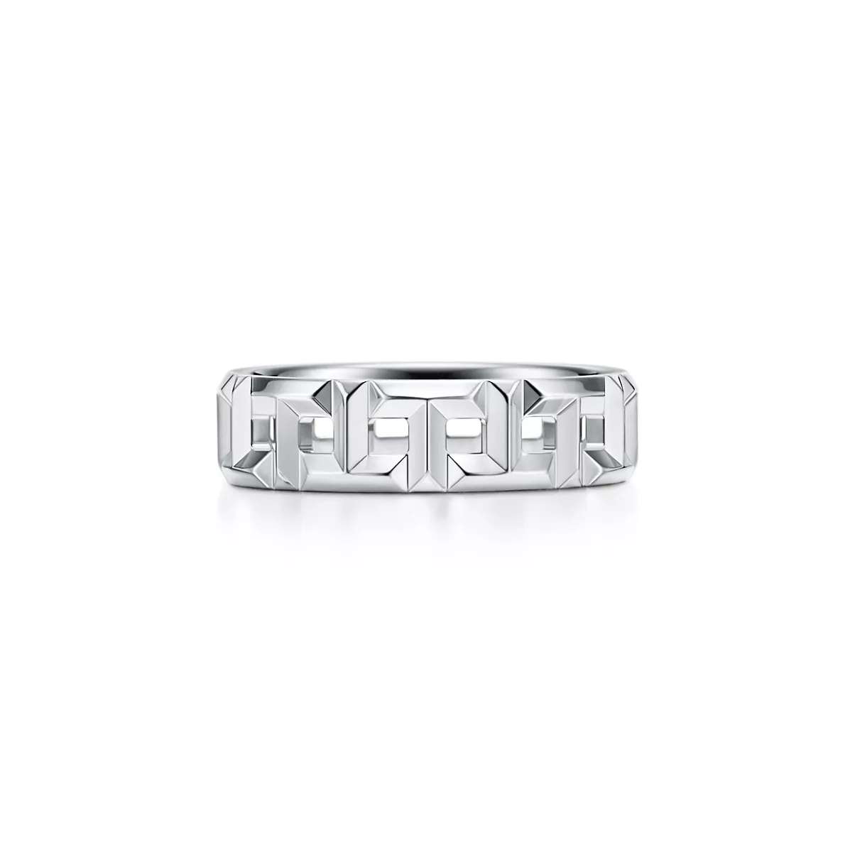 True Wide Ring in White Gold