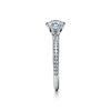 Pav&eacute; Tiffany&reg; Setting:Engagement Ring with a Pav&eacute; Diamond Band in Platinum image number 4