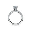 Pav&eacute; Tiffany&reg; Setting:Engagement Ring with a Pav&eacute; Diamond Band in Platinum image number 5