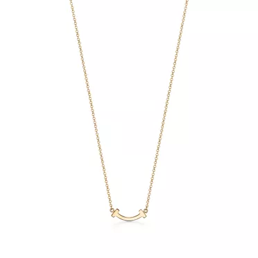 Tiffany T:Smile Pendant in Yellow Gold, Mini, 2