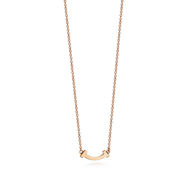 Tiffany T:Smile Pendant in Rose Gold, Mini