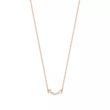 Tiffany T:Smile Pendant in Rose Gold with Diamonds, 2