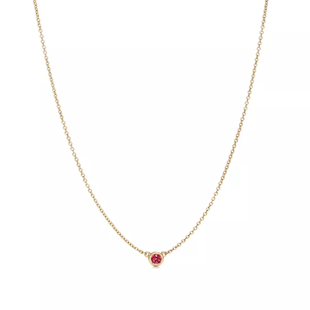 Pendente Color by the Yard in oro giallo con rubino