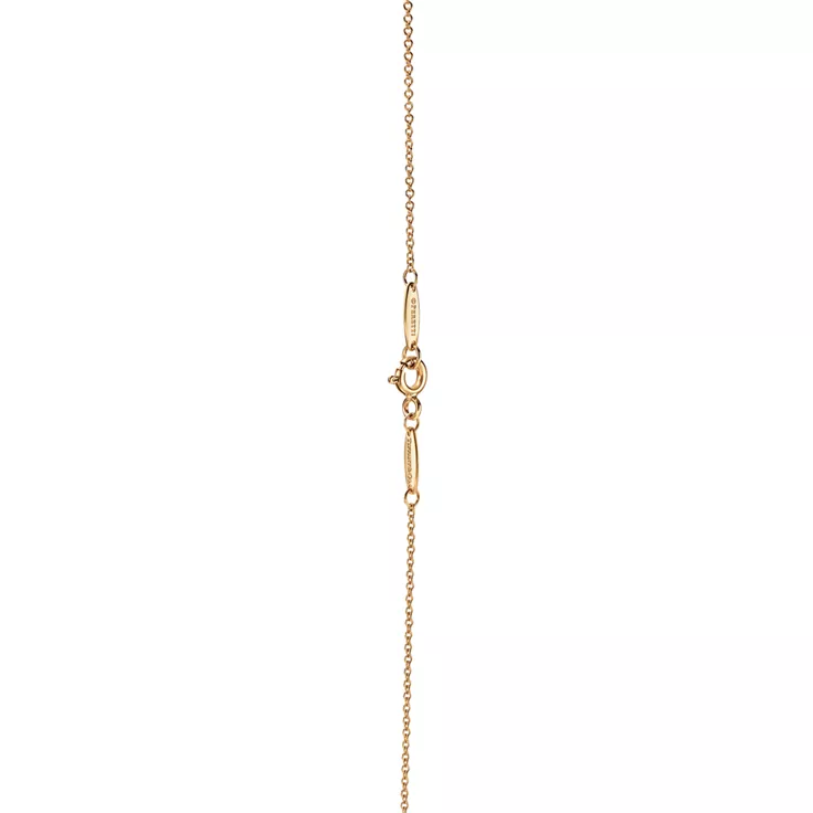 Elsa Peretti&reg;:Color by the Yard Pendant in Yellow Gold with a Ruby, 11