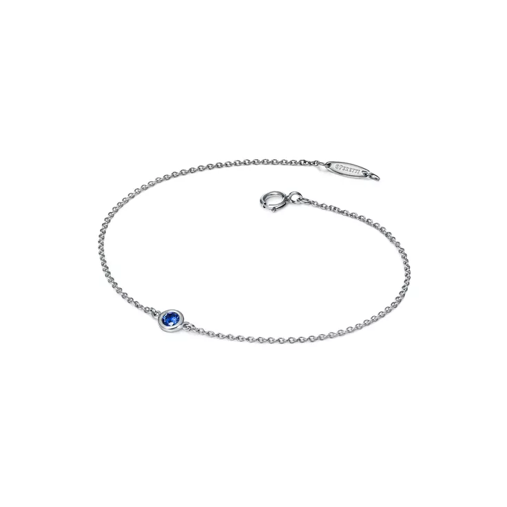 Elsa Peretti®:Color by the Yard Sapphire Bracelet in Platinum, 2