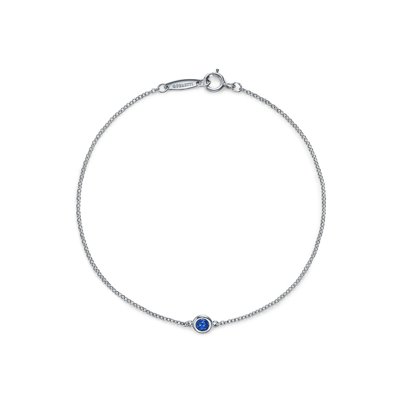 Elsa Peretti®:Color by the Yard Sapphire Bracelet in Platinum image number 0