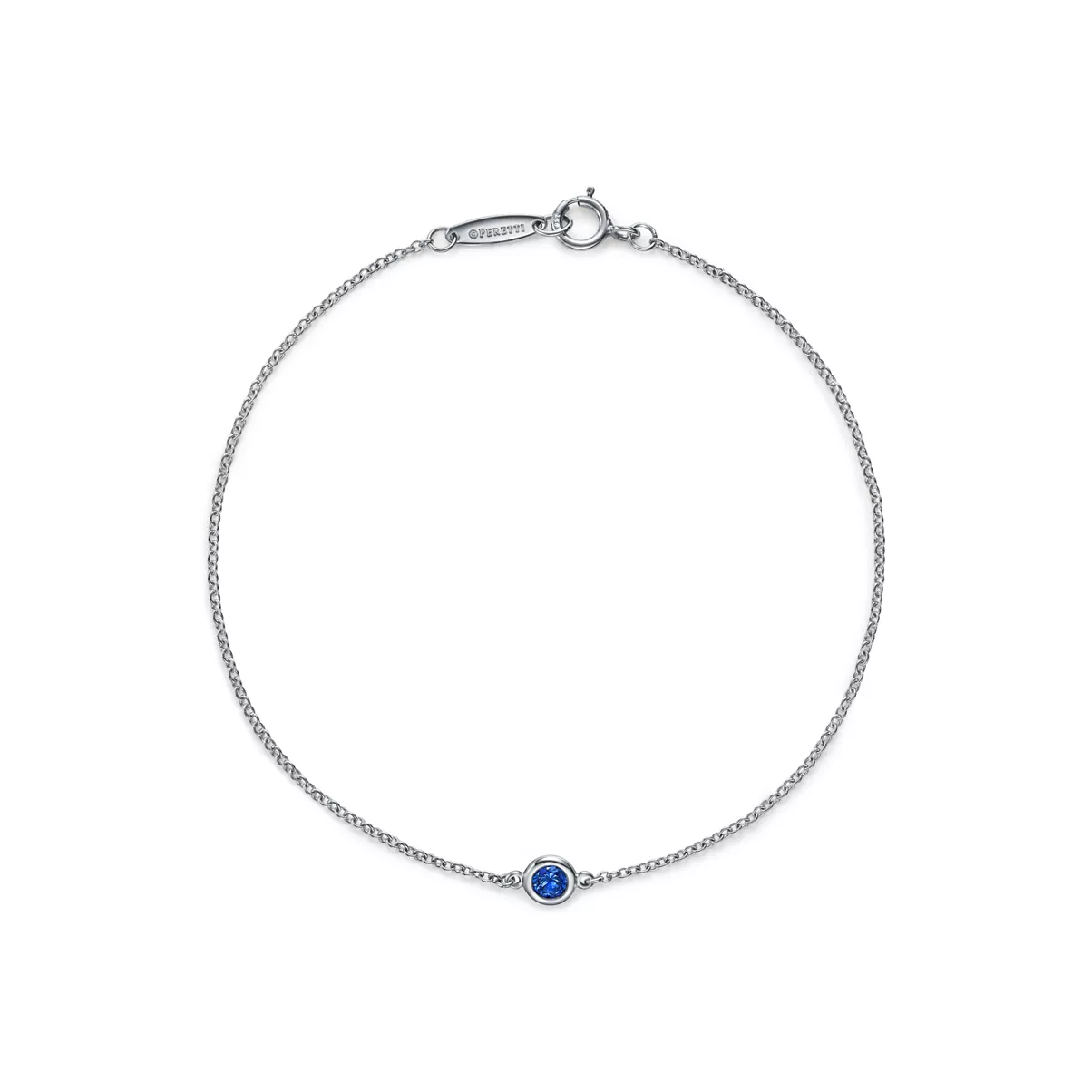 Color by the Yard Sapphire Bracelet in Platinum