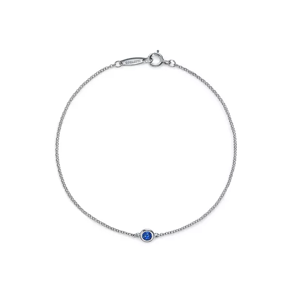 Color by the Yard Armband mit Saphir in Platin