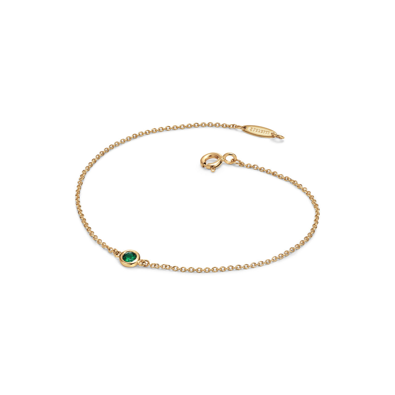 Elsa Peretti®:Color by the Yard Emerald Bracelet in Yellow Gold image number 2