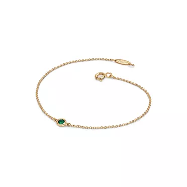 Elsa Peretti®:Color by the Yard Emerald Bracelet in Yellow Gold, 2