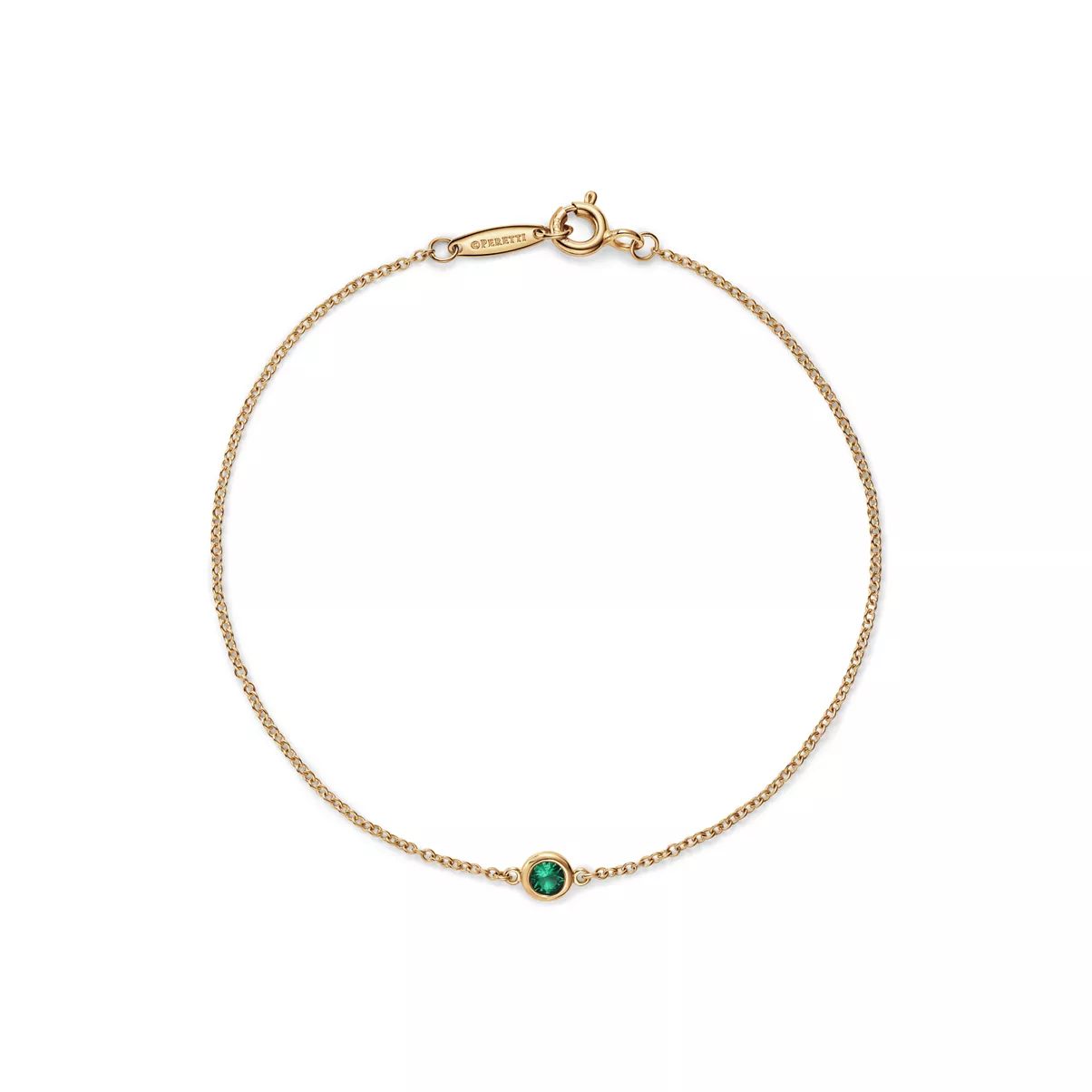 Color by the Yard Emerald Bracelet in Yellow Gold
