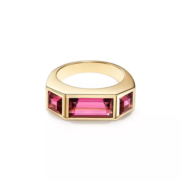 Paloma's Studio:Baguette Three-stone Ring image number 0