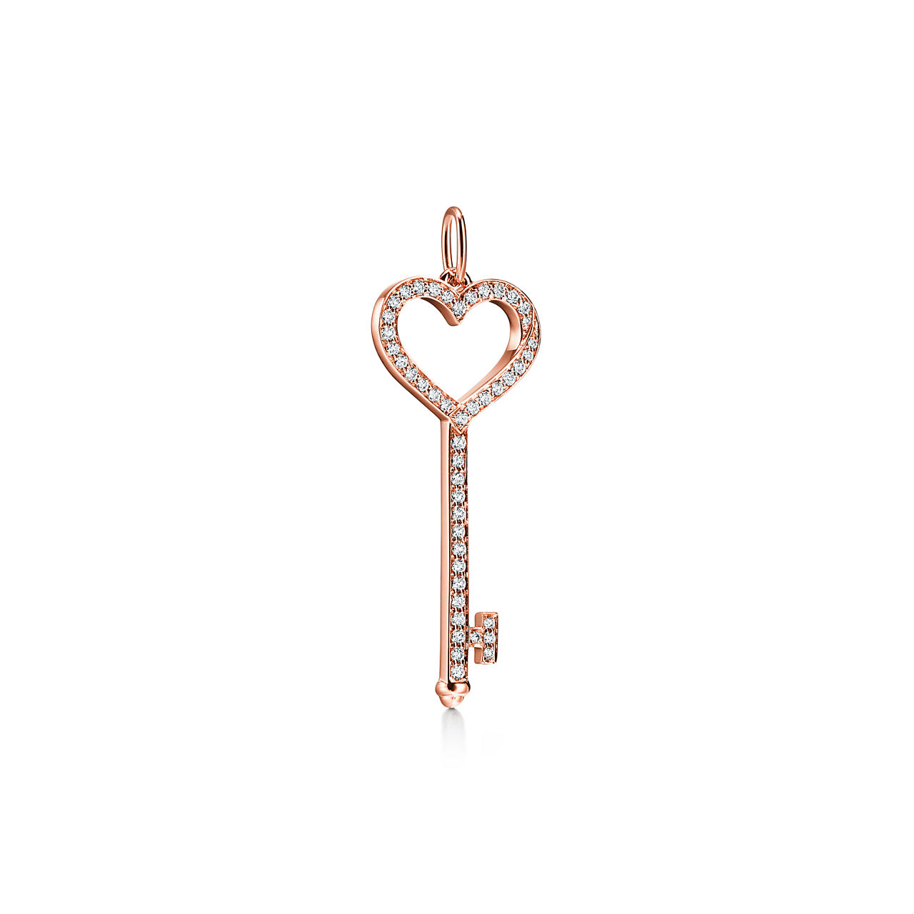 Tiffany Keys:Heart Key in Rose Gold with Diamonds, Small image number 0