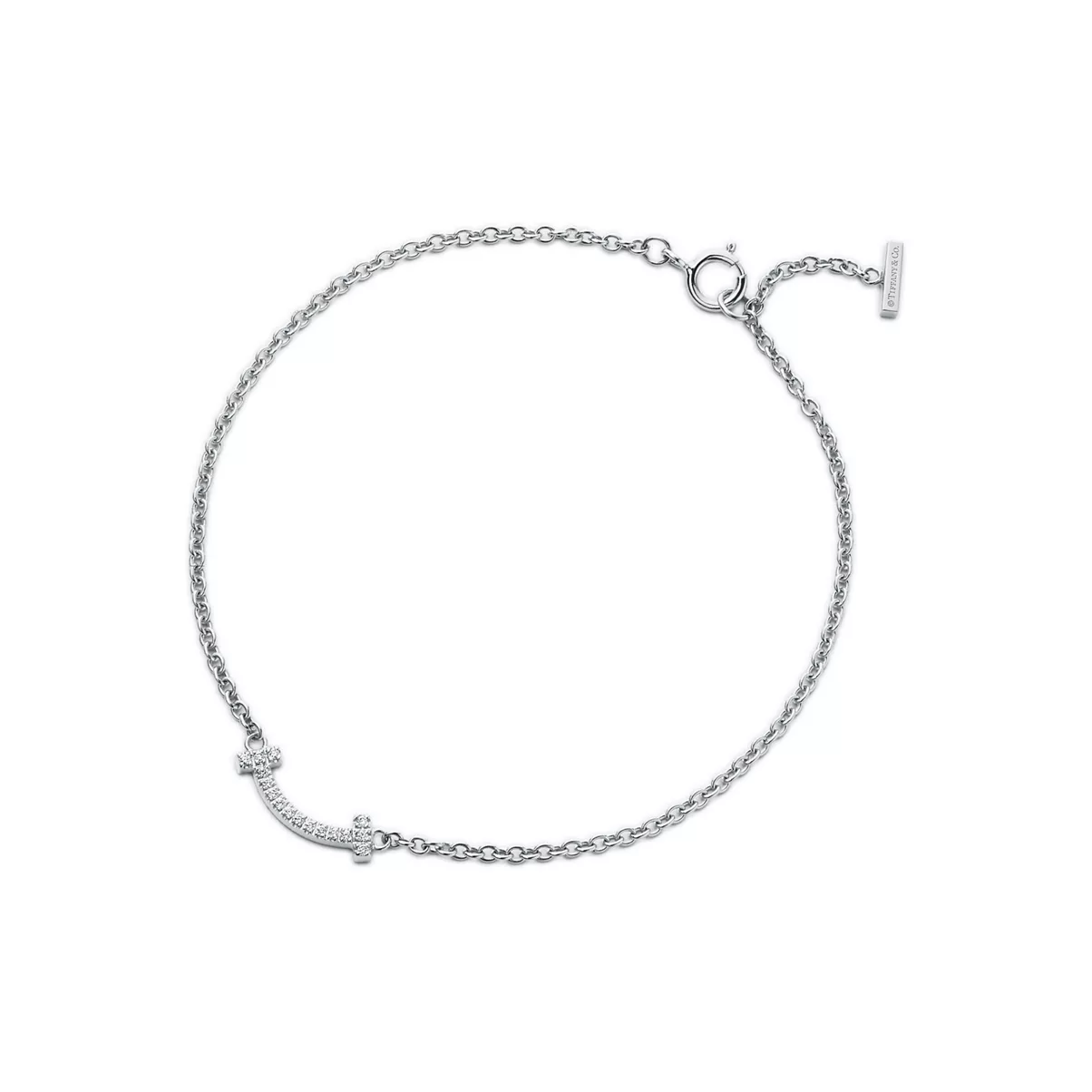 Smile Bracelet in White Gold with Diamonds