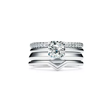 Tiffany True&reg; Engagement Ring with a Tiffany True&reg; Diamond in Platinum , 6