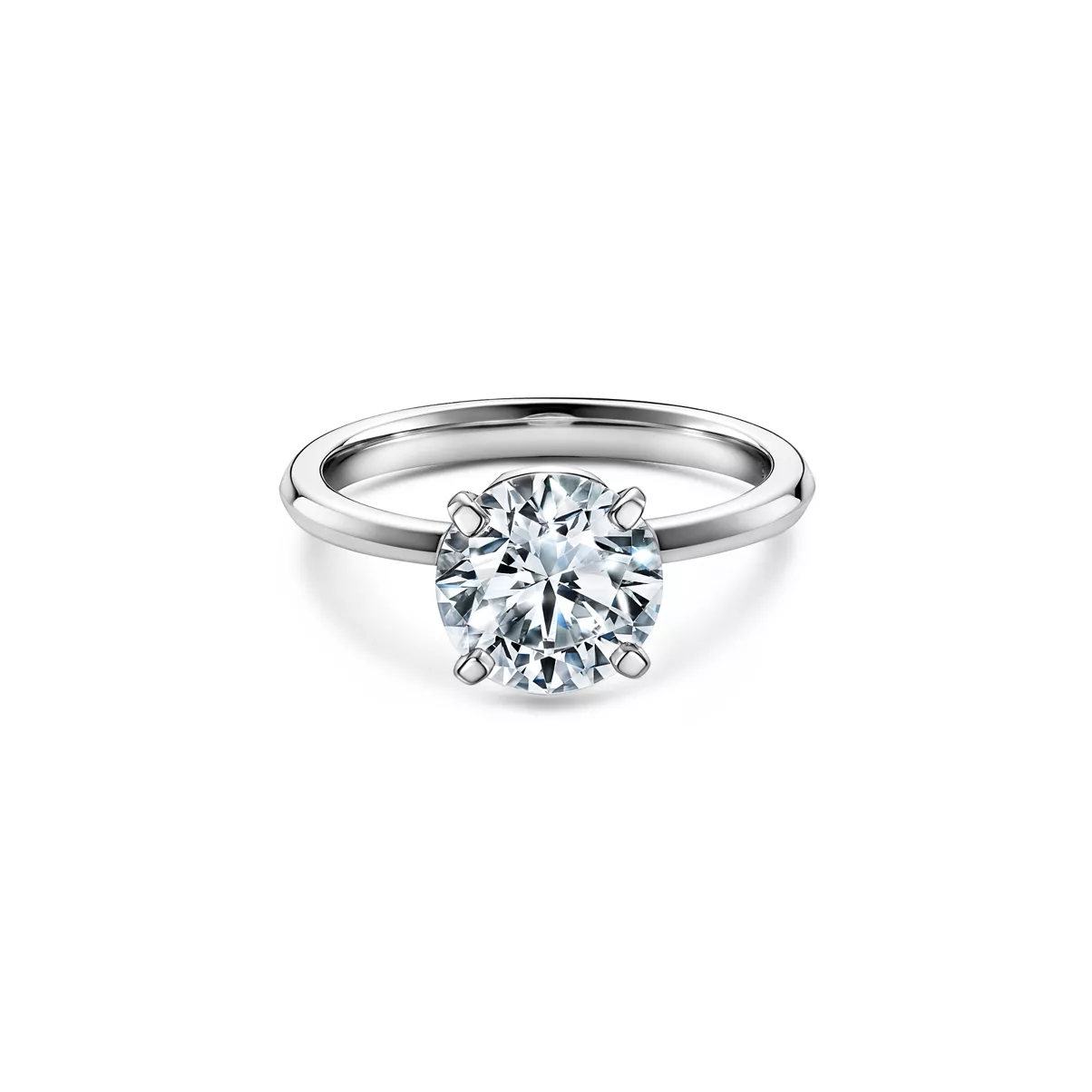 Engagement Ring with a Round Brilliant Diamond