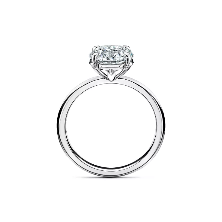 Tiffany True®:Engagement Ring with a Round Brilliant Diamond, 5