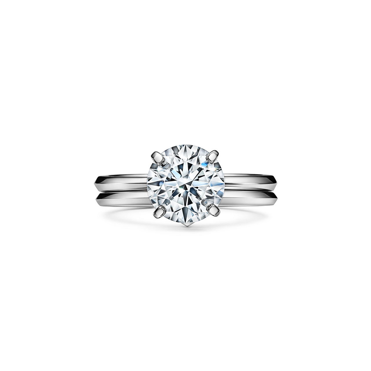 Tiffany True®: Engagement Ring with a Round Brilliant Diamond image number 7