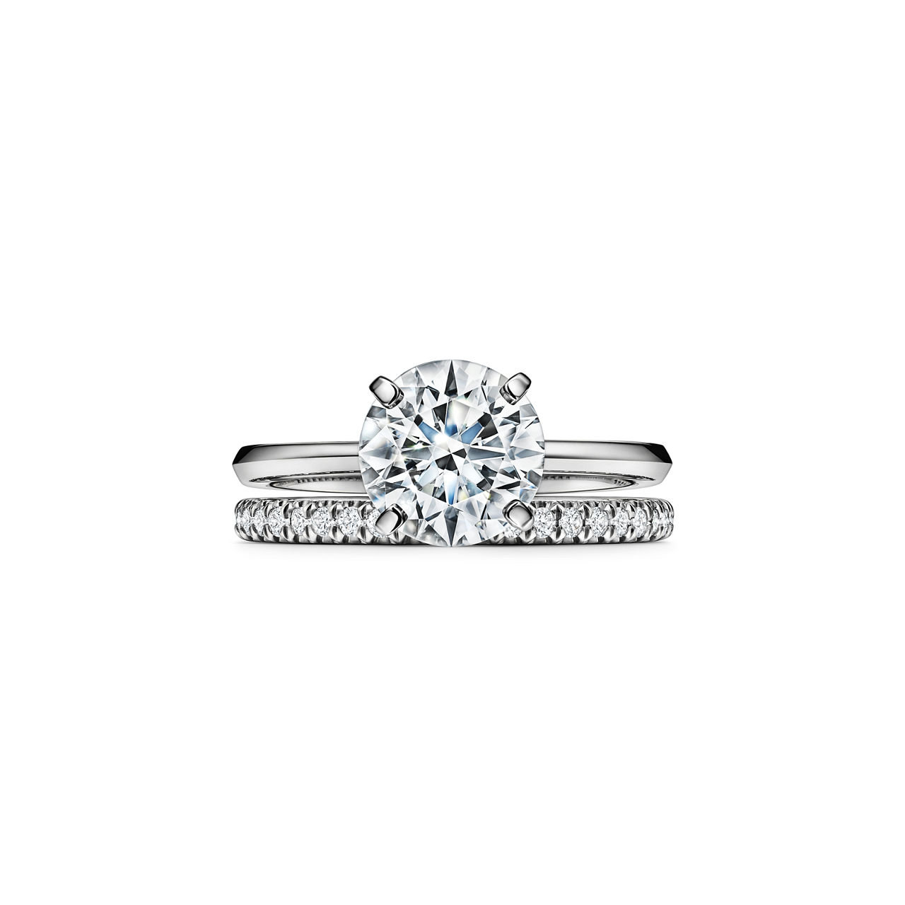 Tiffany True® Verlobungsring mit einem Diamanten im runden 