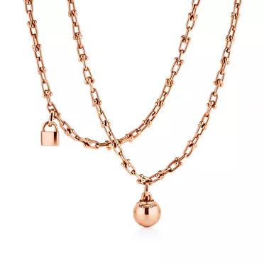Tiffany HardWear:Small Wrap Necklace in Rose Gold, 3