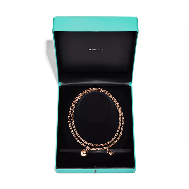 Tiffany HardWear:Small Wrap Necklace in Rose Gold, 5