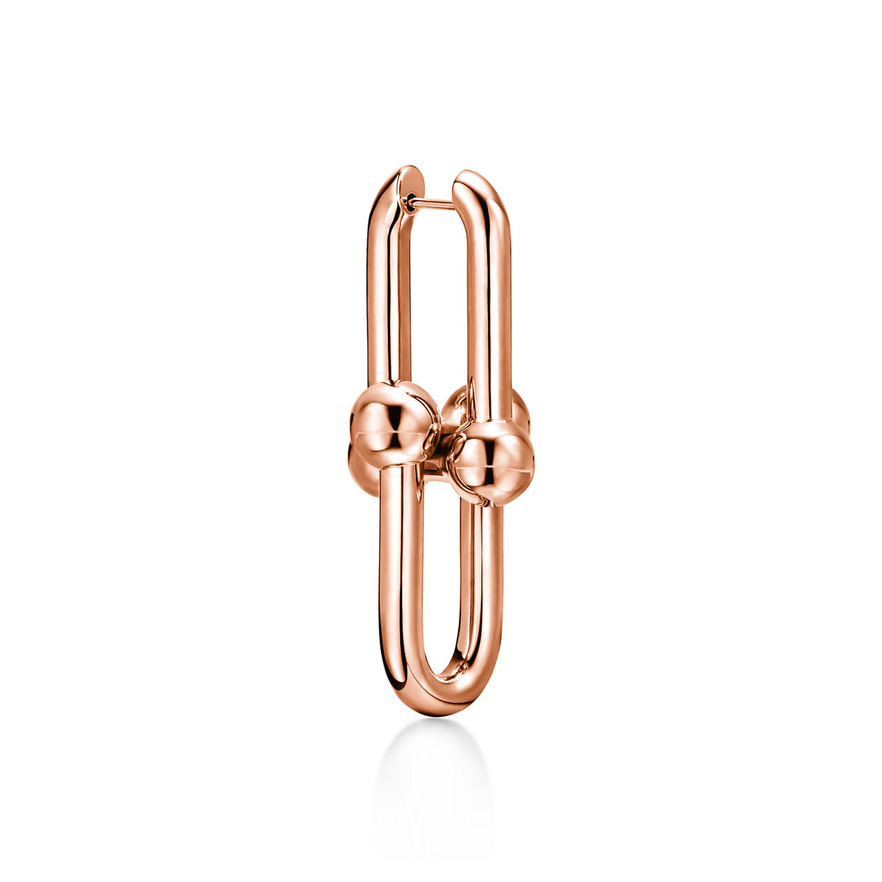 Tiffany HardWear:Extra Large Link Earrings in Rose Gold image number 2