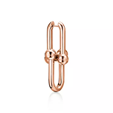 Tiffany HardWear:Extra Large Link Earrings in Rose Gold, 2