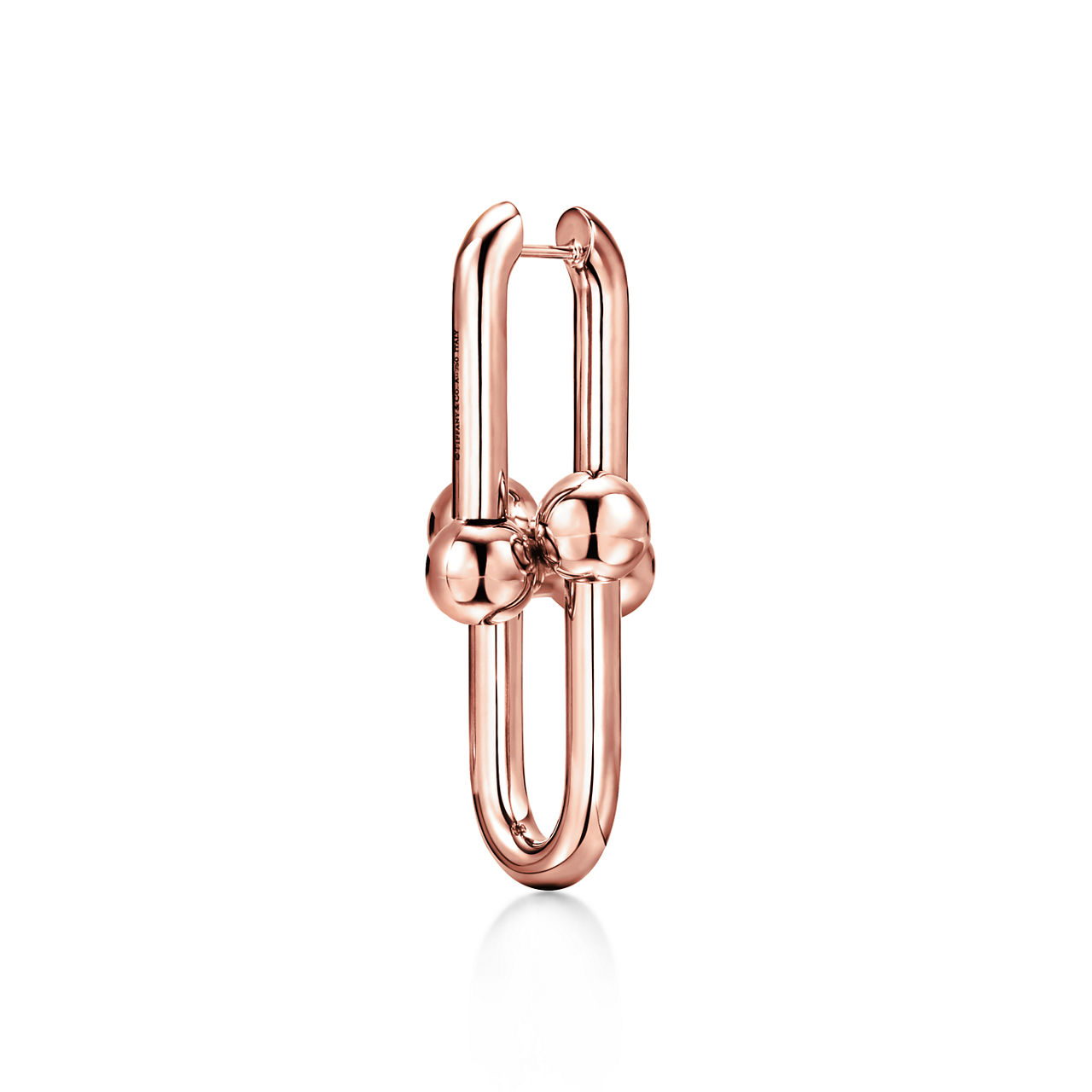 Tiffany HardWear:Extra Large Link Earrings in Rose Gold image number 3