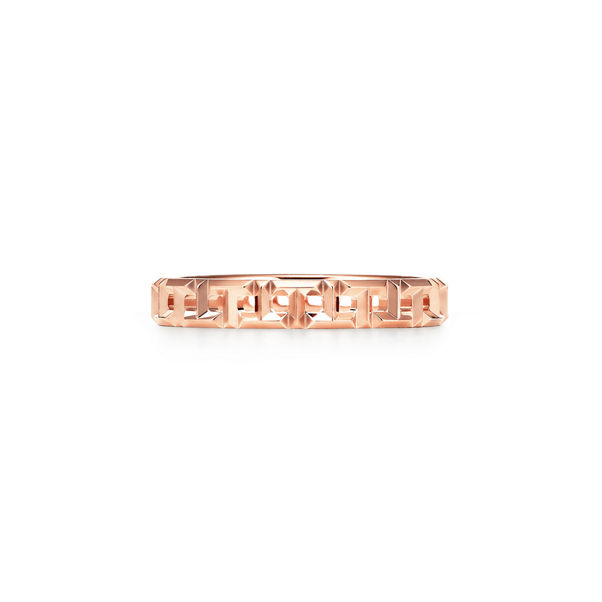 Tiffany T:True schmaler Ring in Roségold