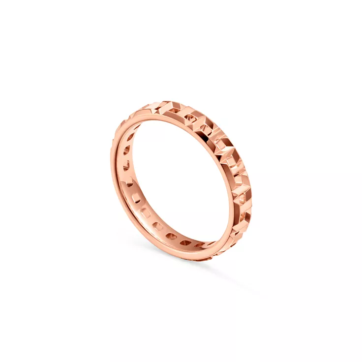 Tiffany T:Anillo estrecho True de oro rosa, 4