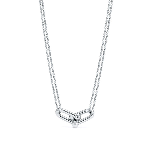 Tiffany HardWear:Large Double Link Pendant in Sterling Silver