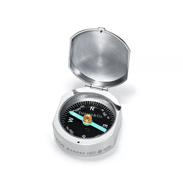Makers Sterling Silver Compass 