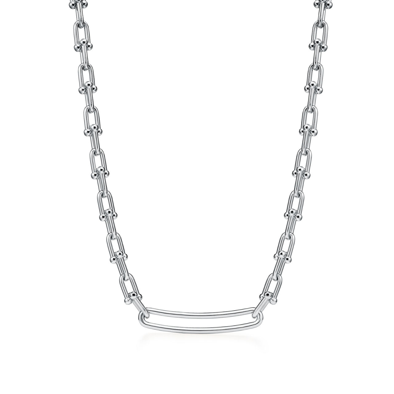 Tiffany HardWear:Elongated Link Necklace in Sterling Silver image number 2