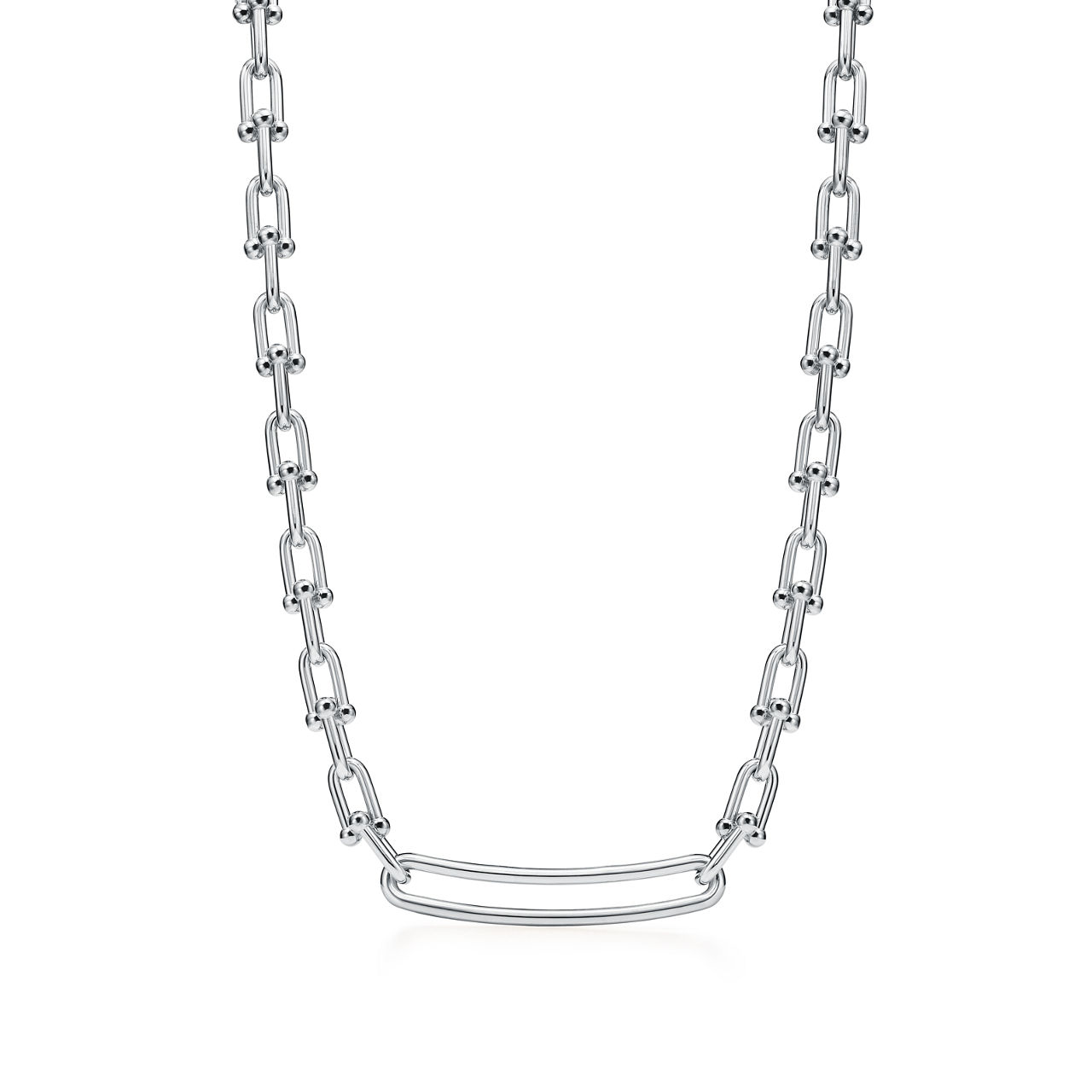 Tiffany HardWear:Elongated Link Necklace in Sterling Silver image number 0