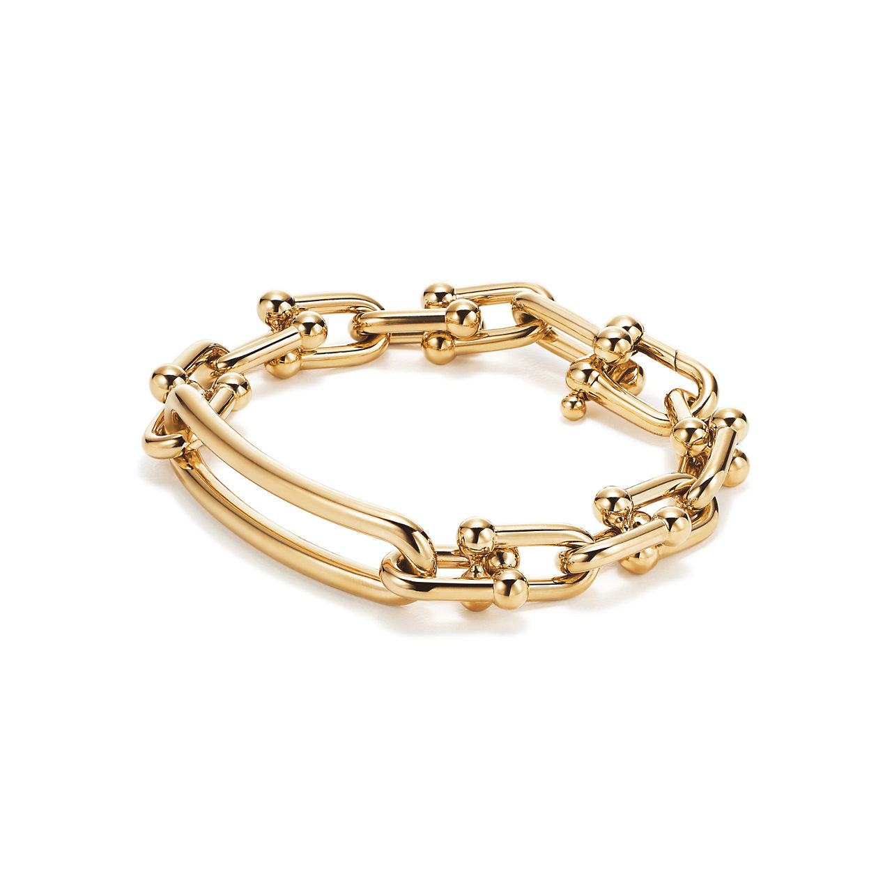 Tiffany HardWear:Elongated Link Bracelet in Yellow Gold image number 3