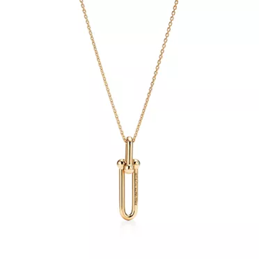 Tiffany HardWear:Elongated Link Pendant in Yellow Gold, 2