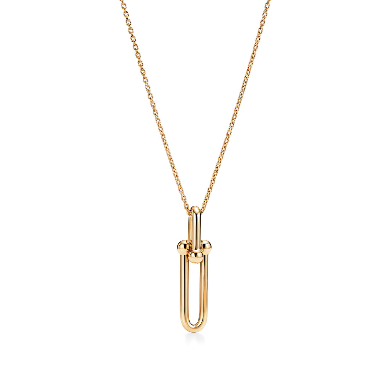 Tiffany HardWear:Elongated Link Pendant in Yellow Gold image number 0